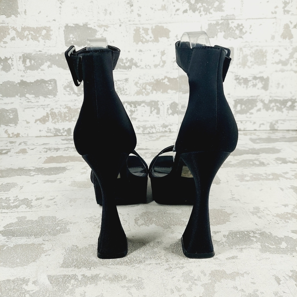 New BERNESS Dinah Black Platform Heeled Sandal A495 - Picture 6 of 12